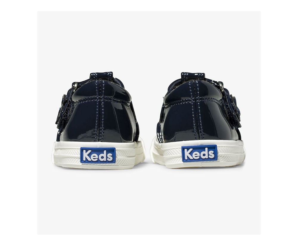 Kids Keds Slip Ons - Daphne Patent - Navy - 5417-DBVPJ